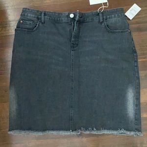 Warp + Weft (by DL1961) Black Denim Skirt